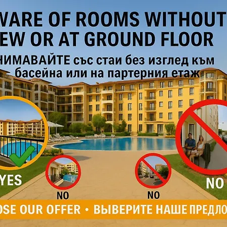 George - 3 Pools, 2 Bedrooms & 2 Bathrooms Sunny Beach